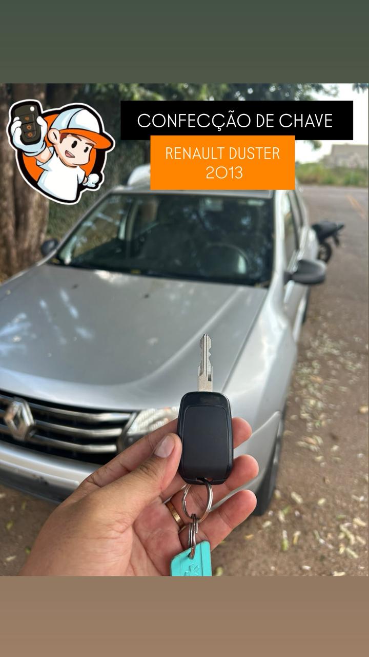 Confecção de chave para Renault Duster 2013